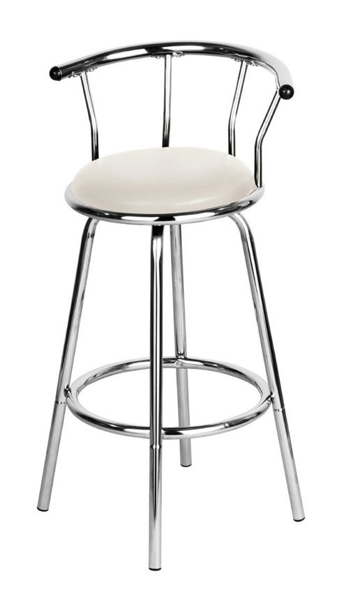 Image of Premier Housewares Revolving Barstool - Cream