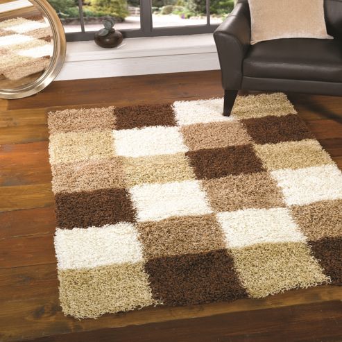 Image of Nordic Andes Brown/beige 120x170 Cm Shaggy Rug