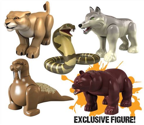 Image of Deadly 60 Micro Figures - Bear, Lioness, Cobra, Wolf, Walrus
