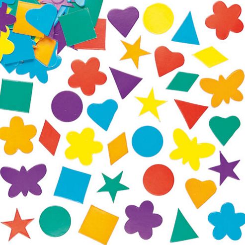 Image of Coloured Card Shapes Value Pack (pack Of 2000)
