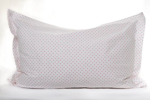 Image of Children's Pillow Case - Pink Spots