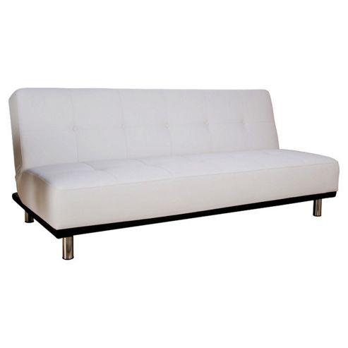 Image of Leader Lifestyle Duke 3 Seater Convertible Sofa Clic Clac Bed - White
