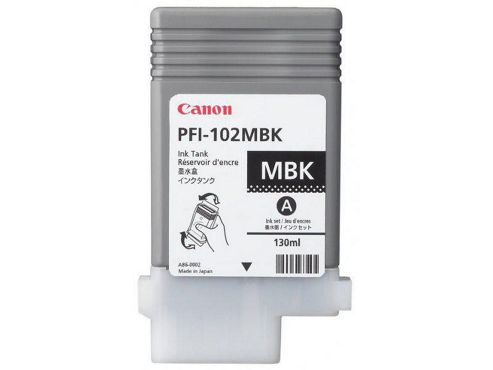 Image of Canon Pfi-102mbk Ink Cartridge (130ml) - Matte Black