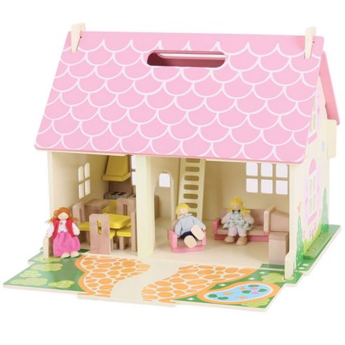 Image of Bigjigs Toys Jt123 Heritage Playset Blossom Cottage