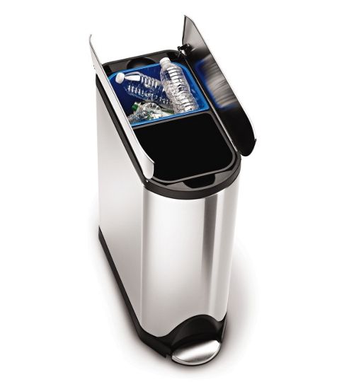 Image of Simplehuman 20/20 Litre Butterfly Recycler