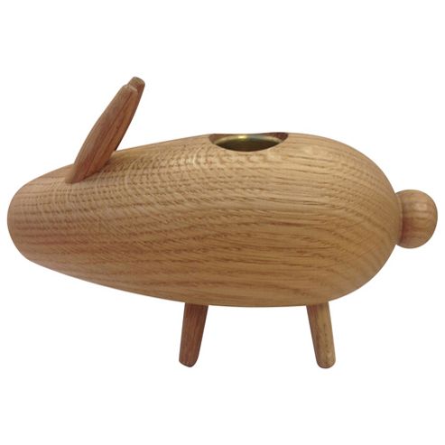 Image of Rabbit Candle Holder Oak