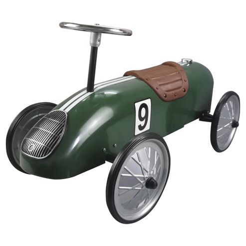 Image of Vintage Green Racer ride On
