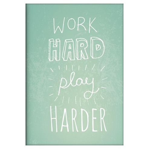 Image of Work Hard Play Harder A5 Notebook