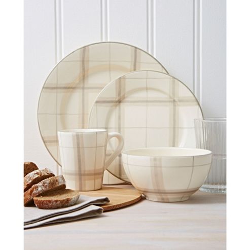 Image of Linea Forest Check 16 Piece Setfrom