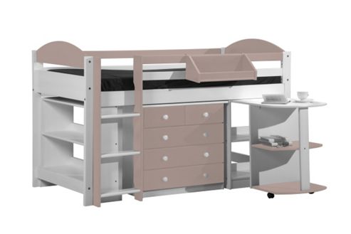 Image of Maximus Mid Sleeper Set 1 White With Pink Details