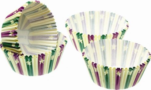 Image of Sweetly Does It Pack Of Eighty Stars Mini Cake Cases