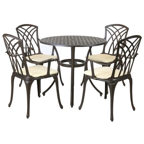 Image of Bentley Garden Stamford Cast Aluminium 5 Piece Furniture Set