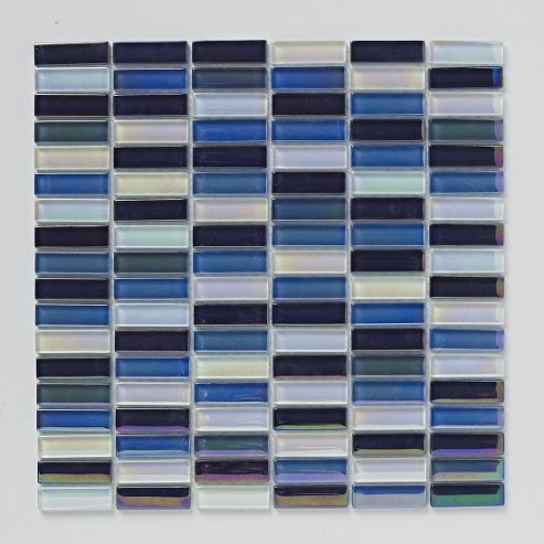 Image of Bright & Beautiful Reactive Blue Mosaic 300x300mm (0.09 M-- / Box)