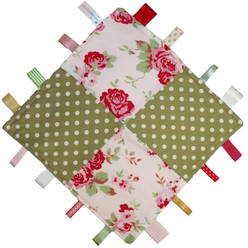 Image of Dotty Fish Baby Tag Blanket - Cath Kidston White Rosali