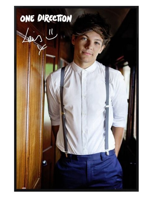 Image of Gloss Black Framed One Direction Louis Tomlinson Poster