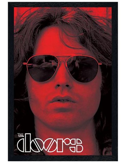 Image of The Doors Black Wooden Framed Jim Morrison Poster