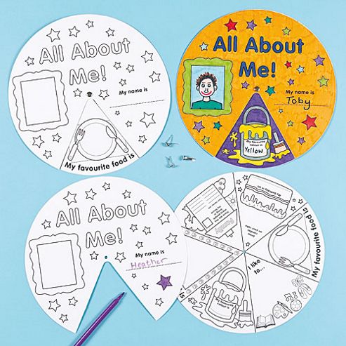 Image of All About Me' Activity Wheels (pack Of 3)