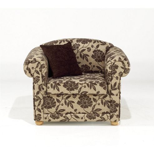 Image of Chesterfield Chair - Chocolate Bloom