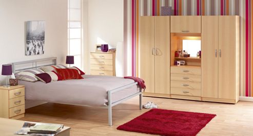 Image of Ideal Furniture Budapest 5 Drawer Tall Chest - Walnut