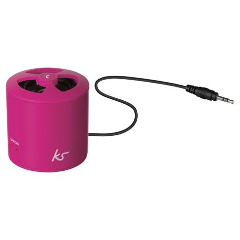 Image of Kitsound Pocketboom Wired Speaker Pink
