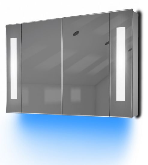 Image of Ambient Audio Demist Bathroom Cabinet With Bluetooth, Shaver & Sensor K120baud