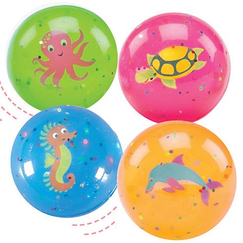 Image of Sealife Buddies Glitter Jet Balls (pack Of 8)