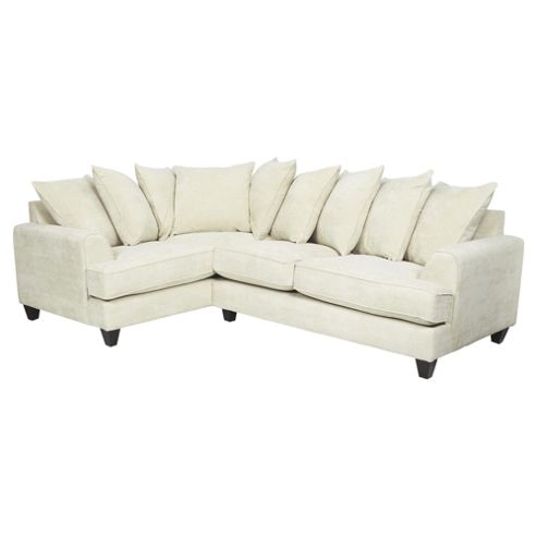 Image of Kensington Fabric Scatter Back Left Hand Facing Corner Sofa Biscuit