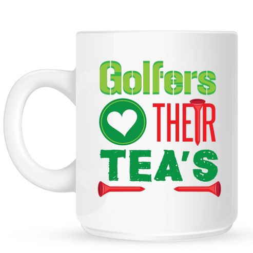 Image of Golfers Love Their Tees 10oz Ceramic Mug