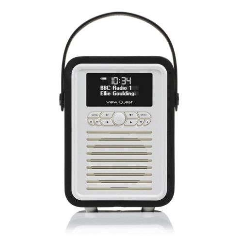 Image of View Quest Retro Mini Dab+/fm Radio With Bluetooth (black)