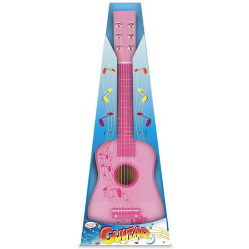 Image of Toyrific 23" Wooden Guitar Pink