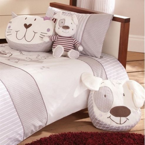 Image of Izziwotnot Time To Play Bed Duvet Cover And Pillowcase Set