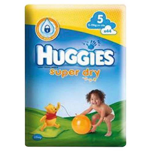 Image of Huggies Super Dry 5 Economy Pack 44 Nappies