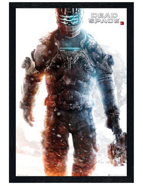 Image of Dead Space 3 Black Wooden Framed Isaac Clarke Poster
