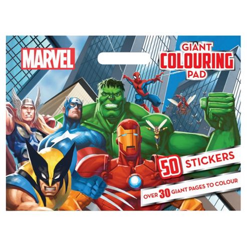 Image of Marvel Giant Colouring Pad