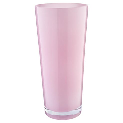 Image of Tesco Milky Flared Vase, Pink