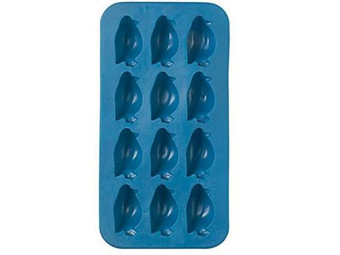 Image of Bar Craft Coloured Flexible Novelty Ice Cube Tray Penguin Shaped