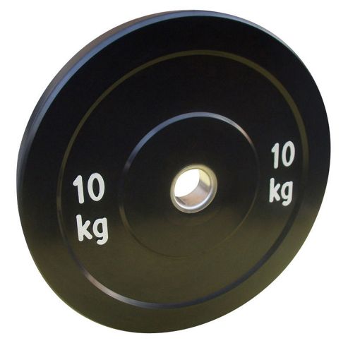 Image of Body Power 10kg Solid Rubber Olympic Disc Weight Plate (x1)