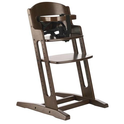 Image of Babydan Danchair Wooden Safety High Chair Walnut
