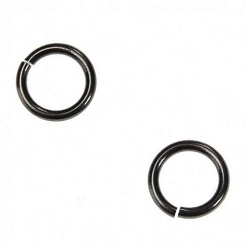 Image of Round Jump Rings 7mm - Black - 30 Pack