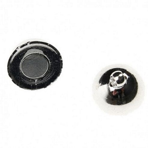 Image of Large Magnetic Clasp Ball - Silver - 1 Pack