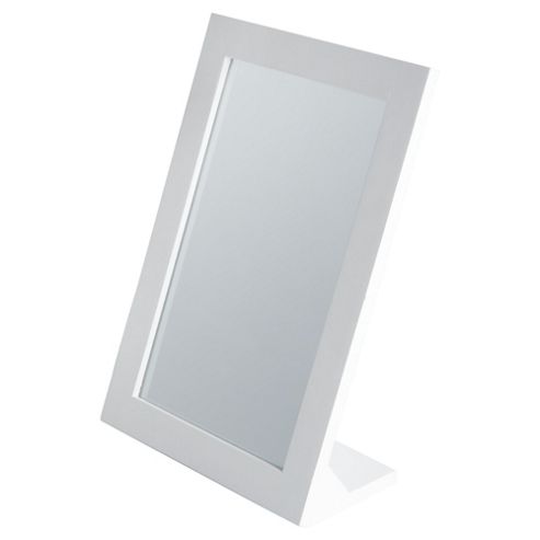 Image of Tesco Wooden Bathroom Mirror, White