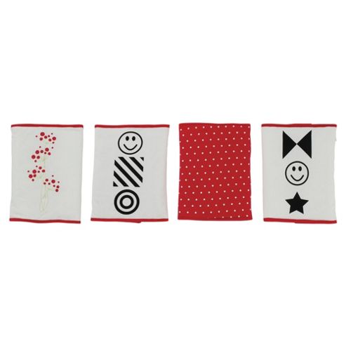 Image of By Carla Raspberry Bloom Cot Bumppies