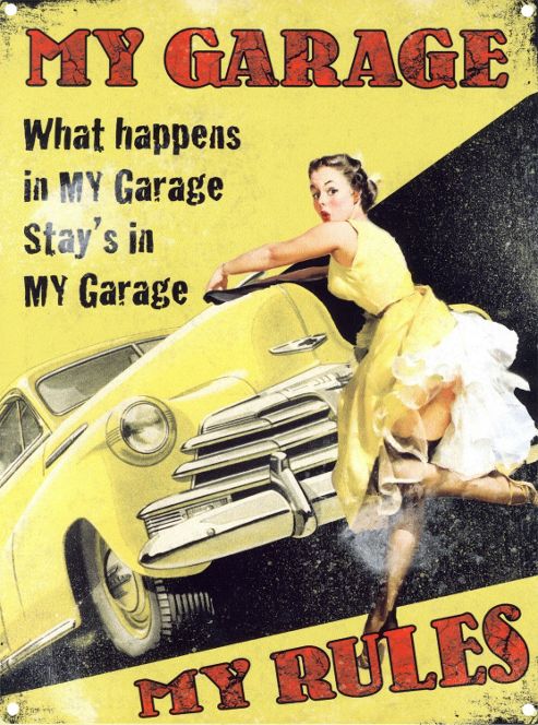 Image of My Garage My Rules Tin Sign