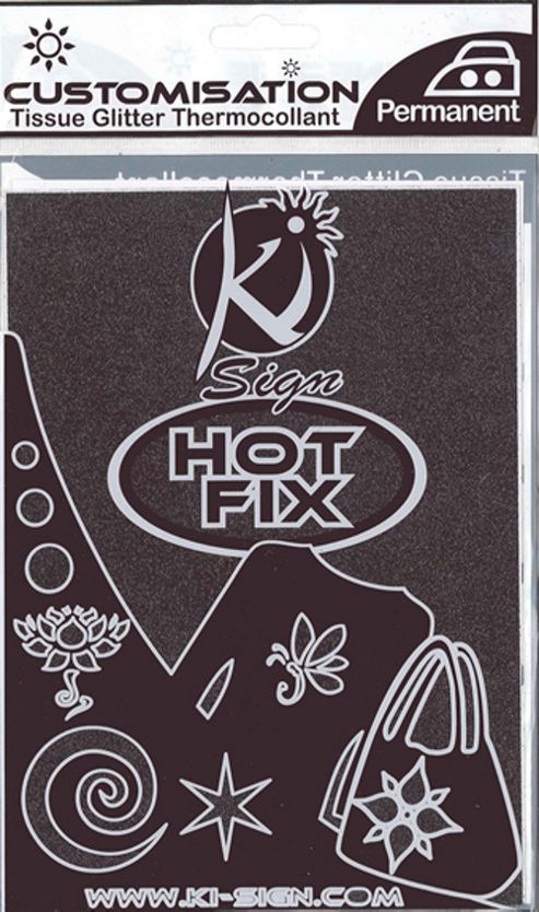 Image of Hot Fix Fabric - Glitter - Black