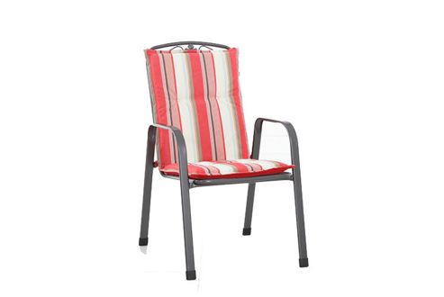 Image of Red Stripe Savoy Cushion - 100 X 48 X 4cm