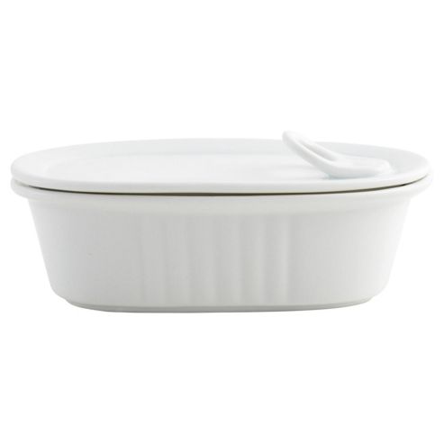 Image of Tesco Super White Porcelain Terrine Dish