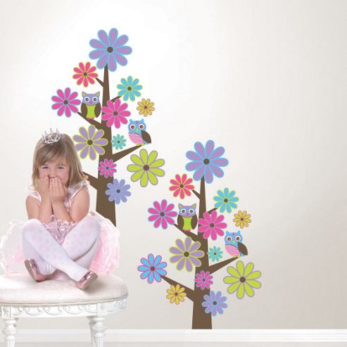 Image of Wallpops!kids Spot The Owl Kids Wall Sticker Kit