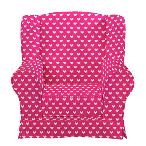 Image of Children's Armchair - Pink Hearts