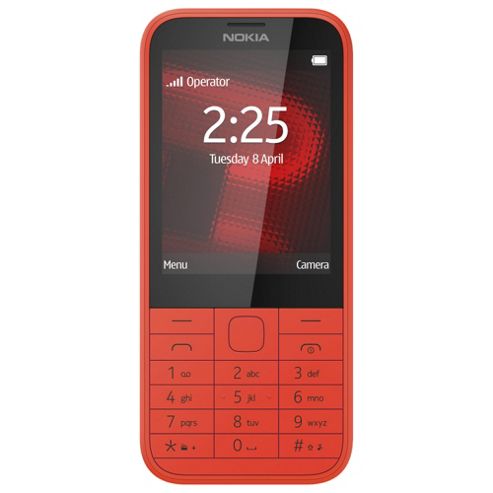 Image of Tesco Mobile Nokia 225 Red