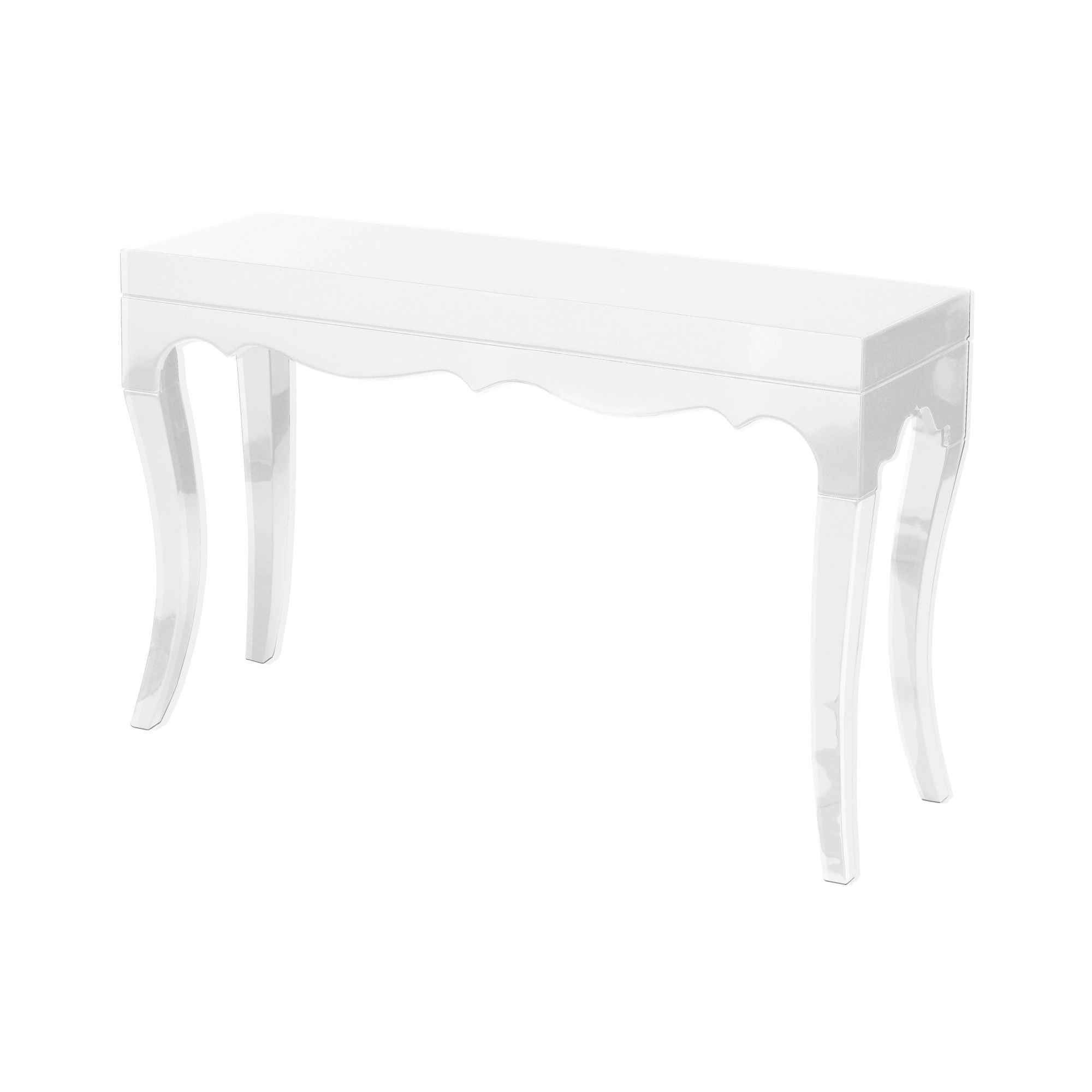 Premier Housewares Roccoco Console Table - White High Gloss at Tesco Direct
